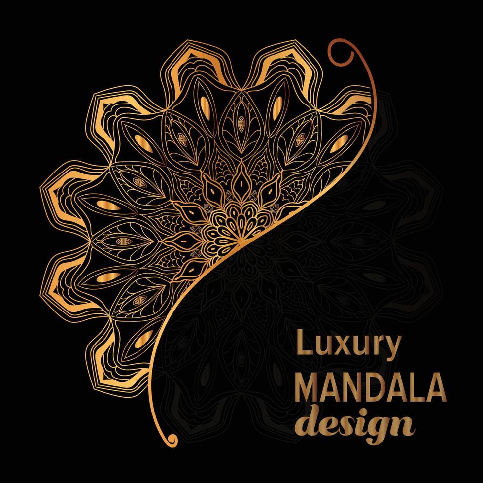 luxe mandala achtergrondontwerp vector