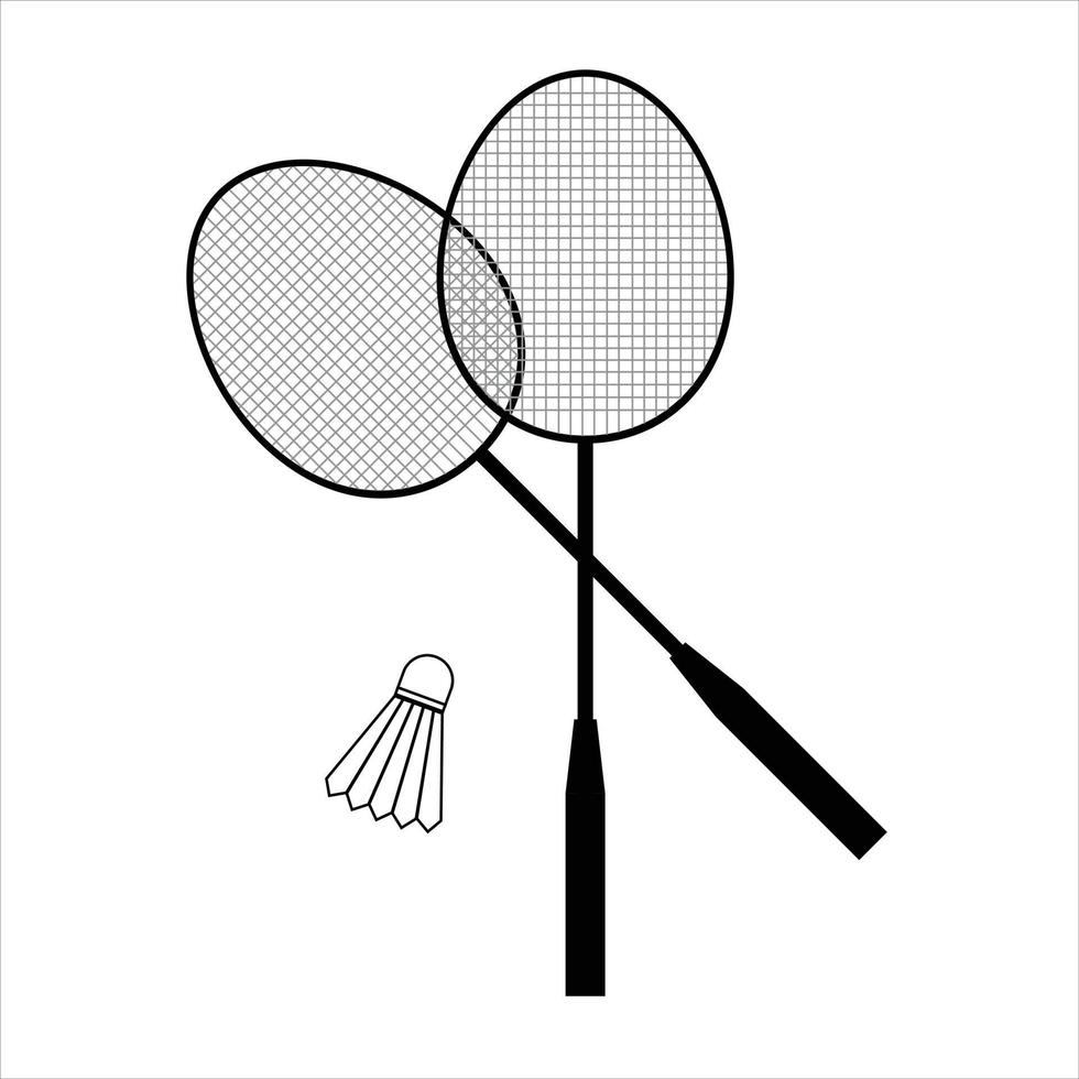 vector vlak badminton