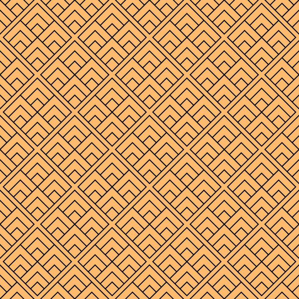 vector naadloos patroon van driehoeken Aan oranje achtergrond voor websites, textiel, wikkels, achtergronden