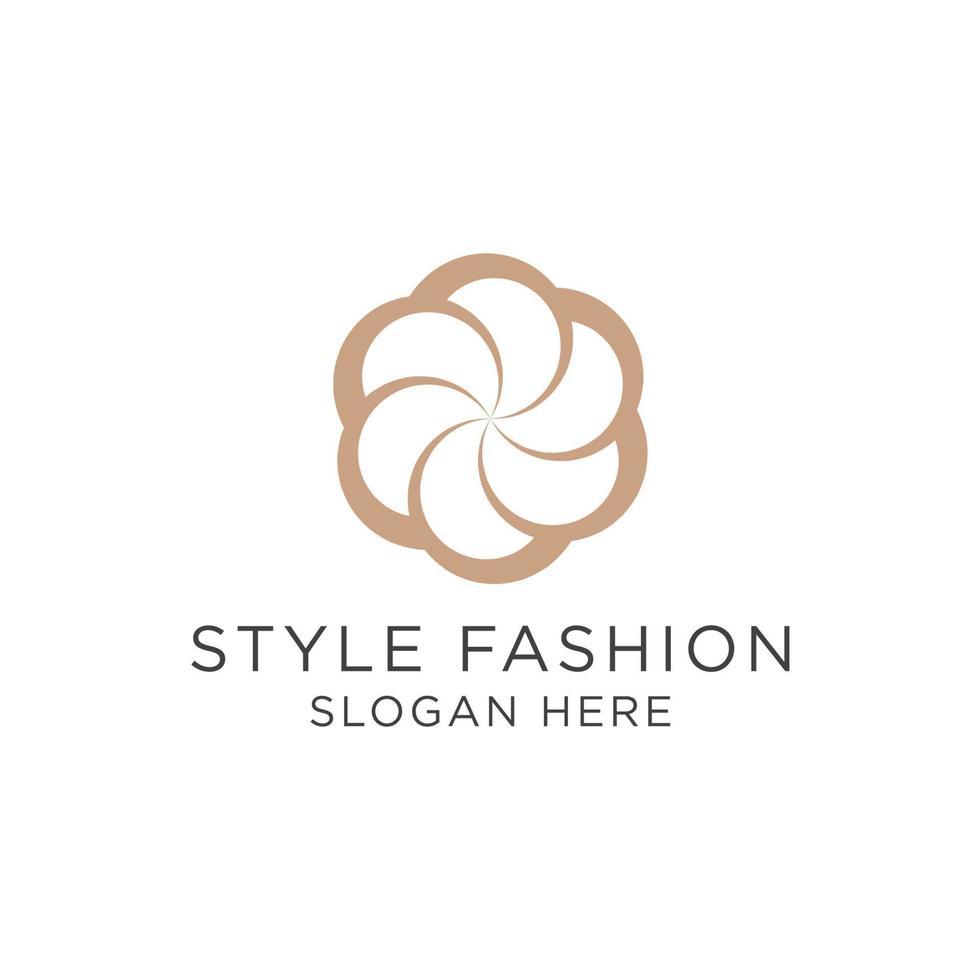 mode stijl logo icoon ontwerp sjabloon. luxe, vector. vector