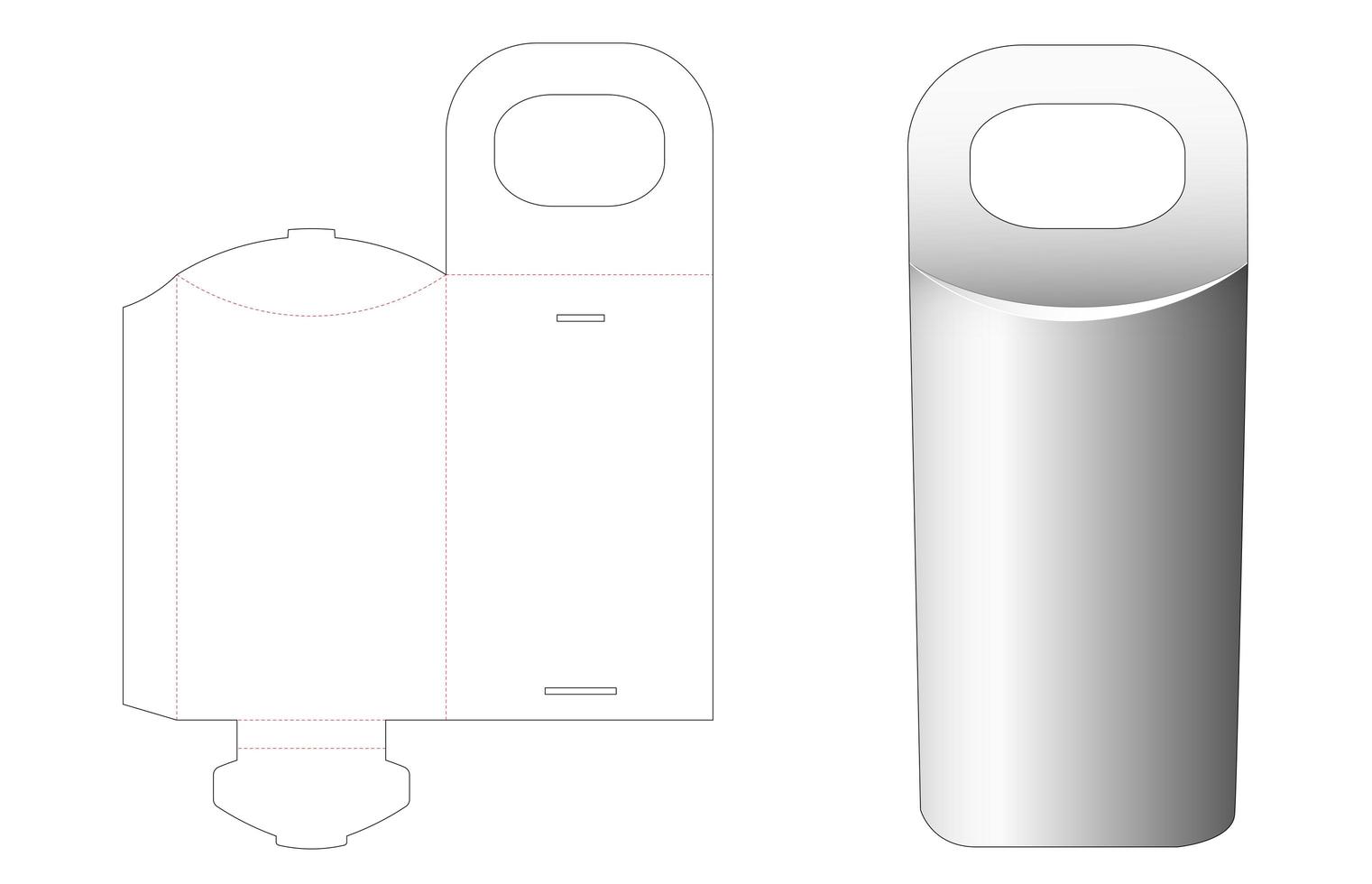 hoge kussendoos met handvat vector