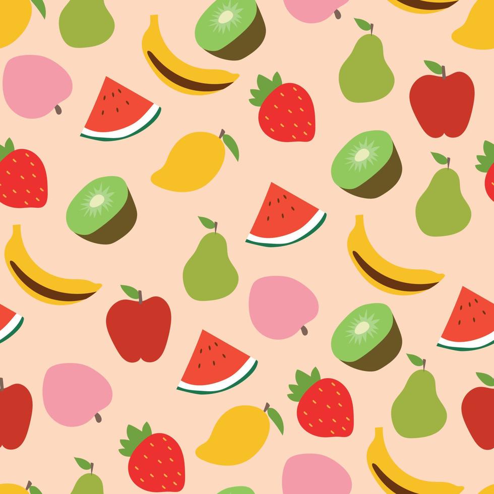 kleurrijk fruit patroon vector