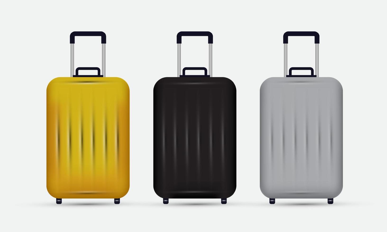 verzameling van reizen zak of koffer icoon vector