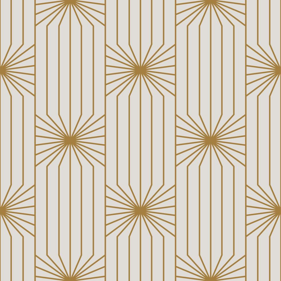 wijnoogst kunst deco naadloos patroon. lijn kunst meetkundig goud vormen. modern ornamenten vector illustratie. Gatsby retro elegant achtergrond voor kleding stof, behang of omhulsel