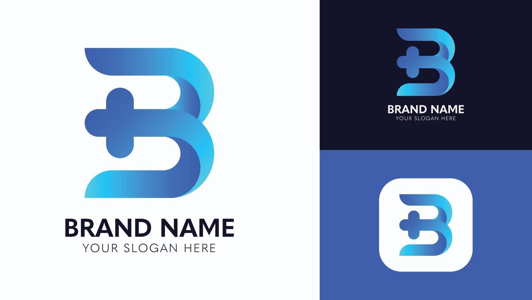 brief b logo ontwerp, merk identiteit logos vector, modern logo, logo ontwerpen vector illustratie sjabloon pro vector