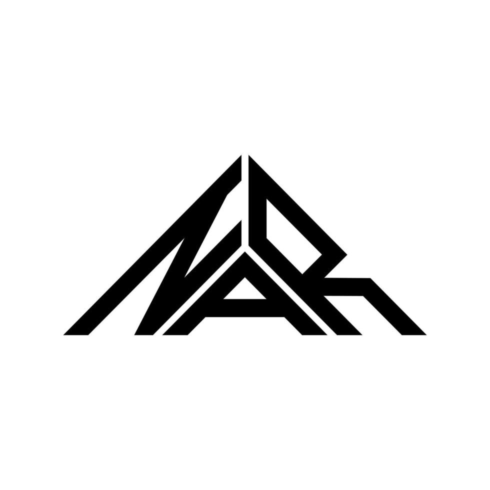 nee brief logo creatief ontwerp met vector grafisch, nee gemakkelijk en modern logo in driehoek vorm geven aan.