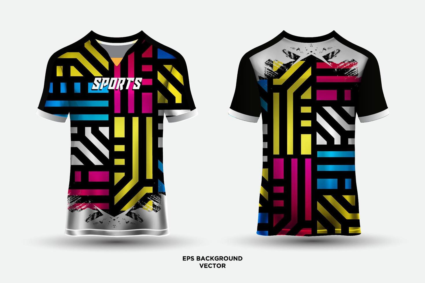 futuristisch jersey-ontwerp geschikt voor sport, racen, voetbal, gaming en esports vector