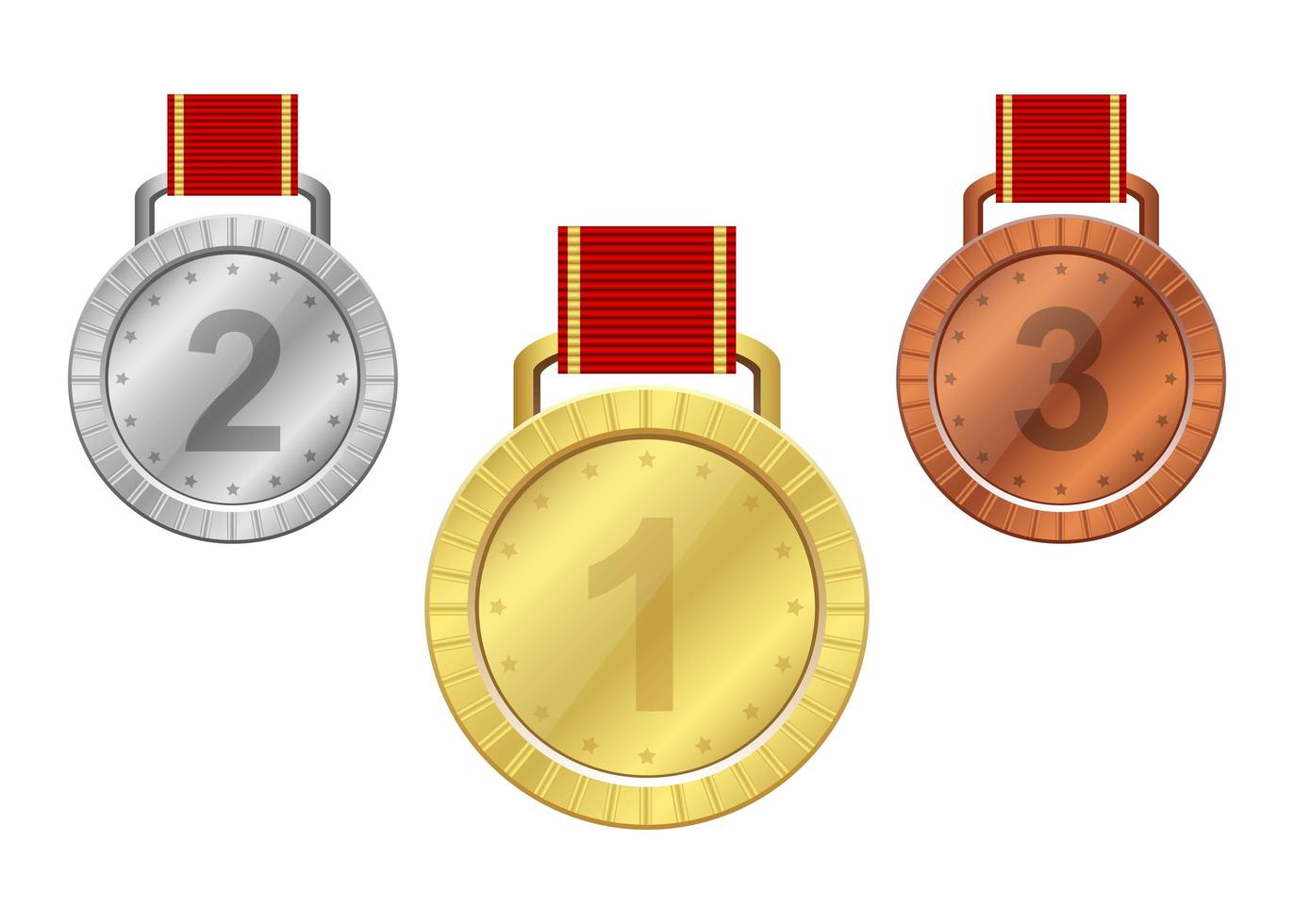 winnaar medaille geïsoleerd vector