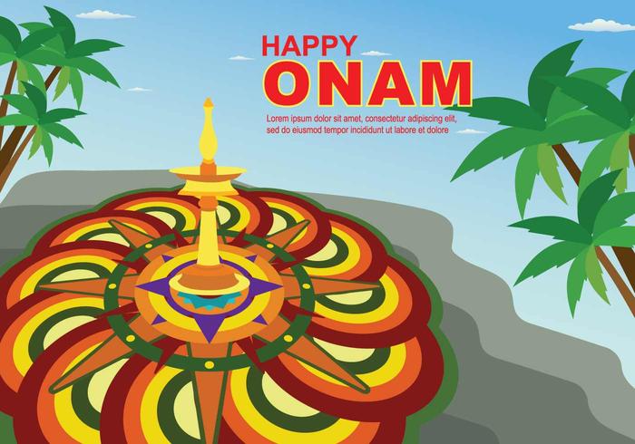 Gratis Onam Illustratie vector