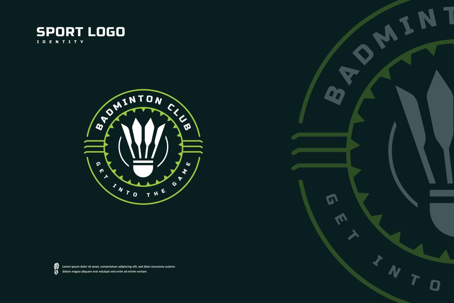 badminton club logo, badminton toernooi emblemen sjabloon. sport team insigne vector ontwerp