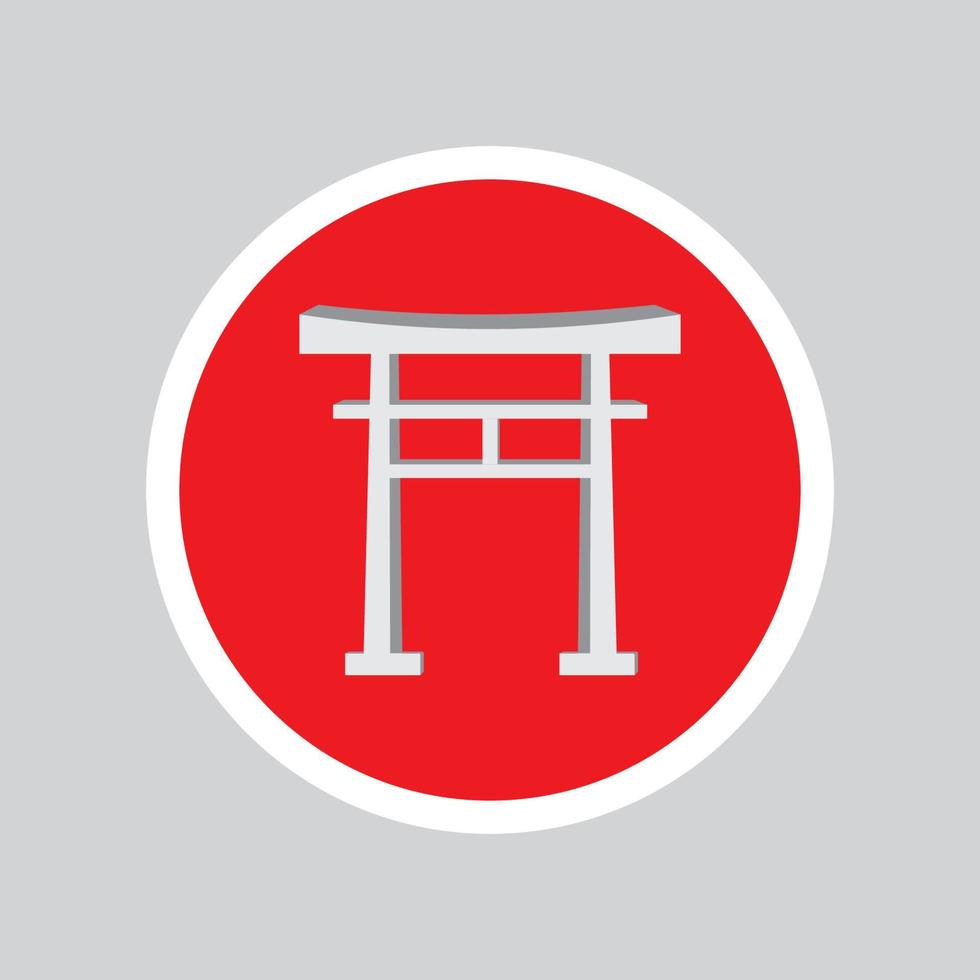 torii poort icoon vector