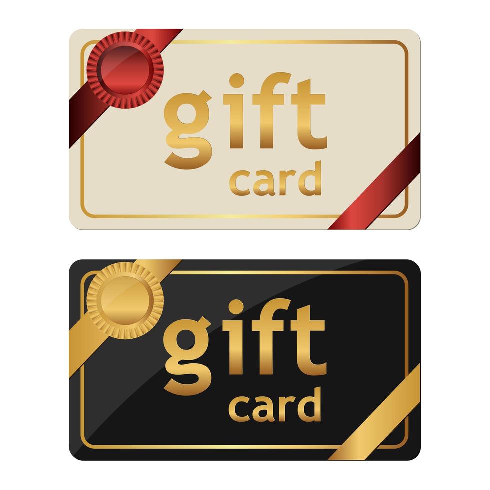 gift card geïsoleerd vector