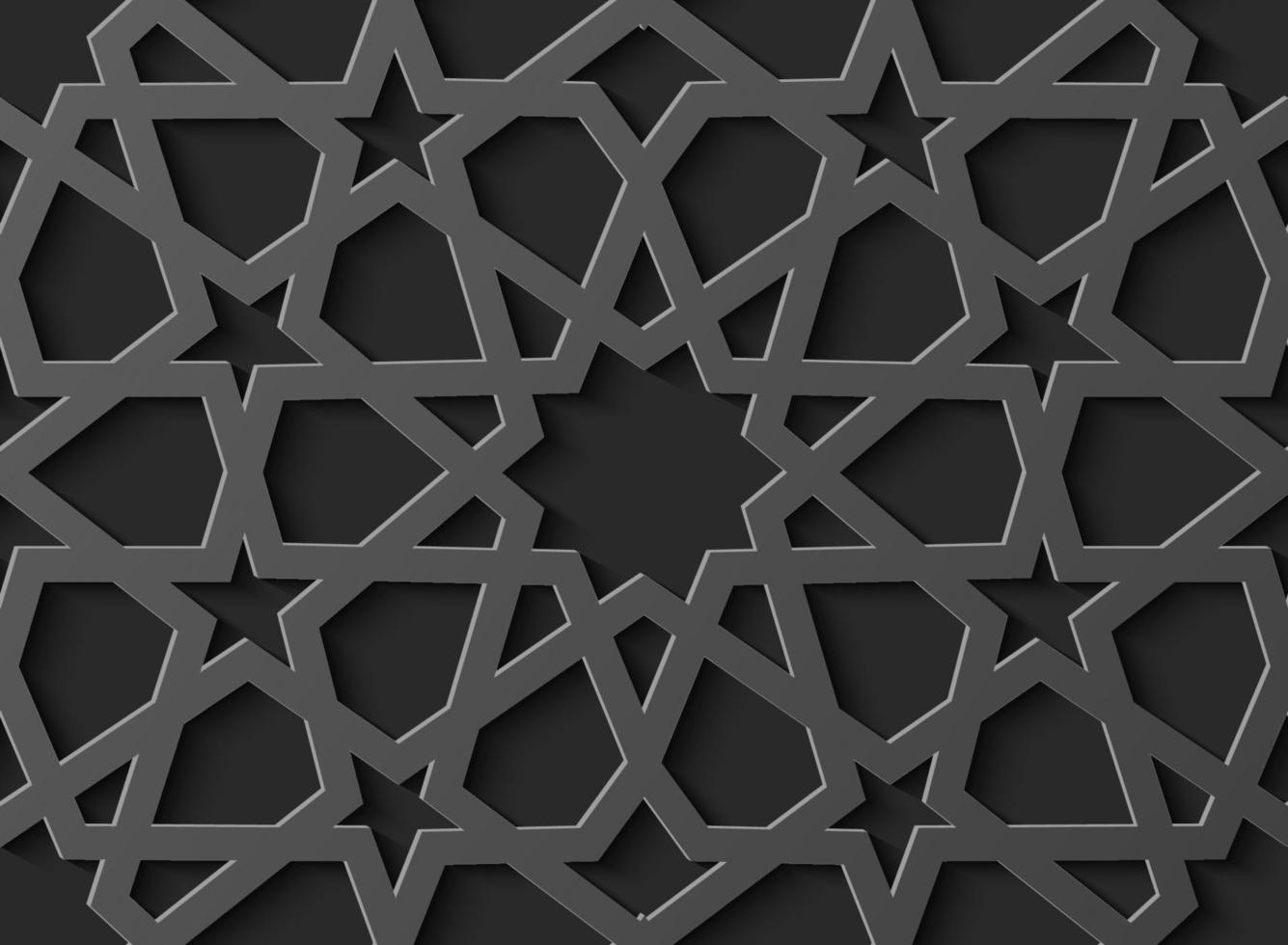 naadloos Islamitisch patroon 3d . traditioneel Arabisch ontwerp element. vector