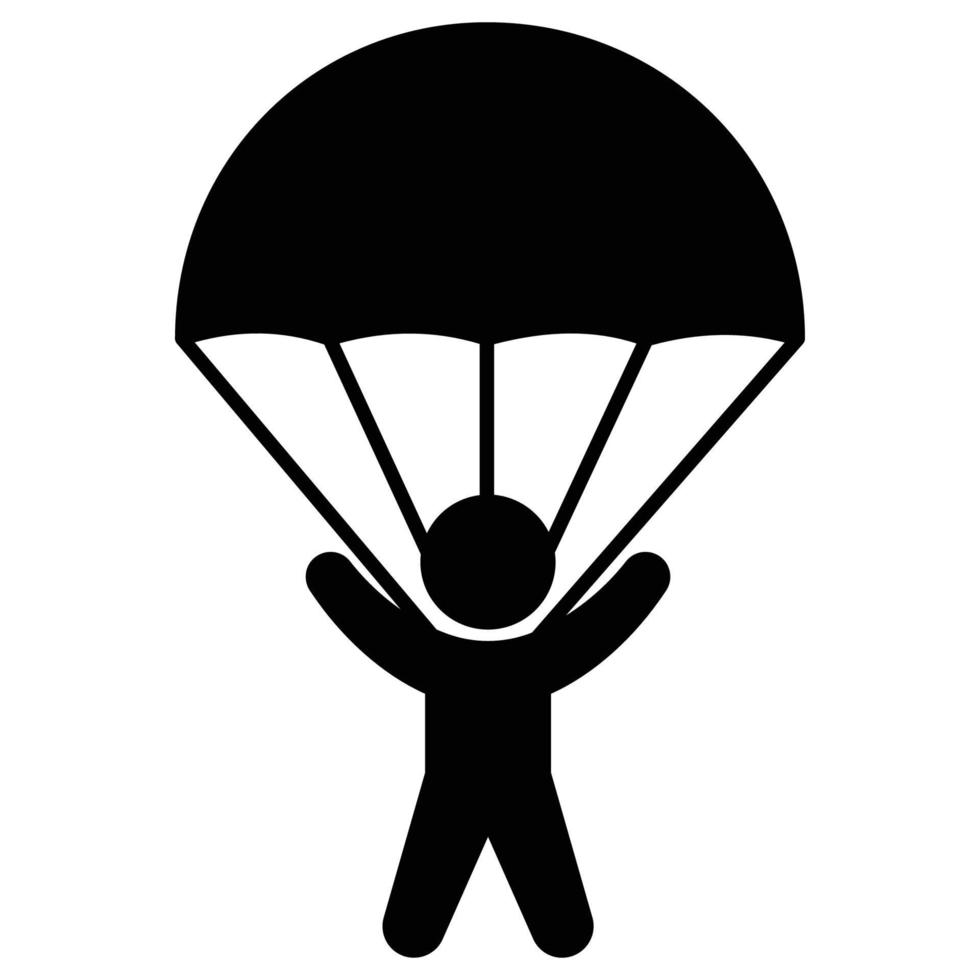 parachute welke kan gemakkelijk aanpassen of Bewerk vector