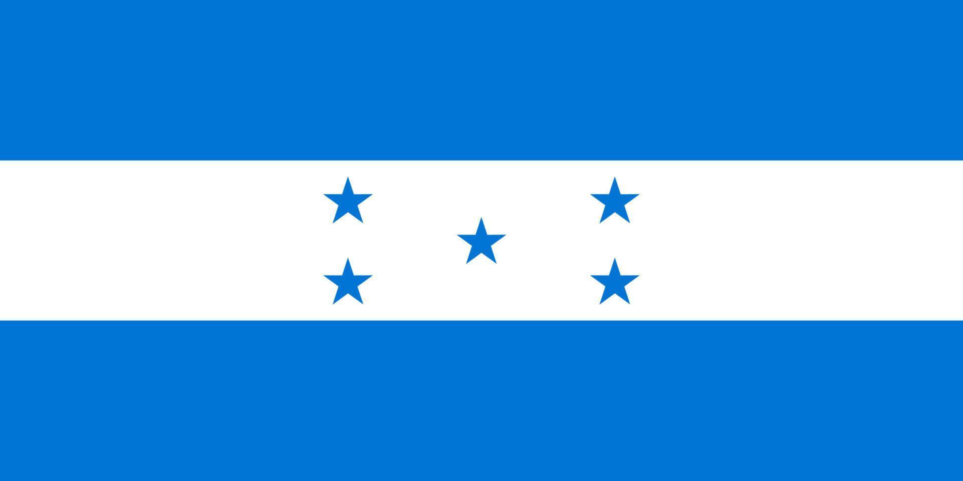 vlag van Honduras. symbool van onafhankelijkheid dag, souvenir voetbal spel, knop taal, icoon. vector