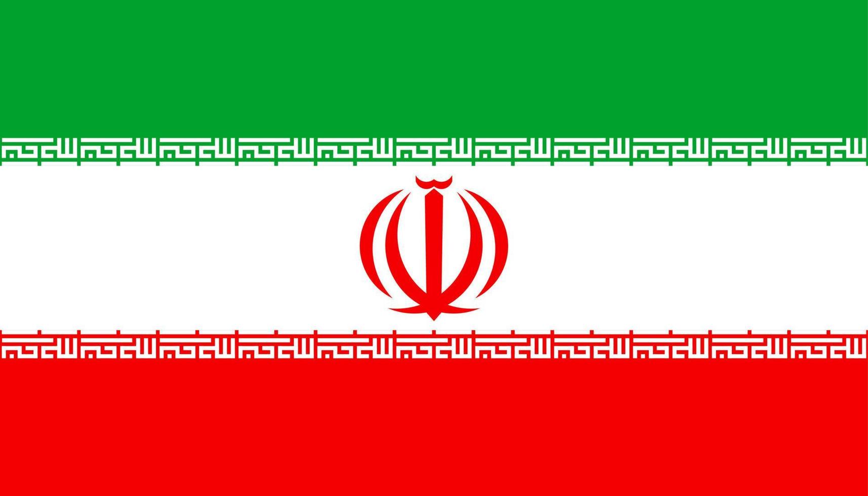 vlag van iran. symbool van onafhankelijkheid dag, souvenir voetbal spel, knop taal, icoon. vector