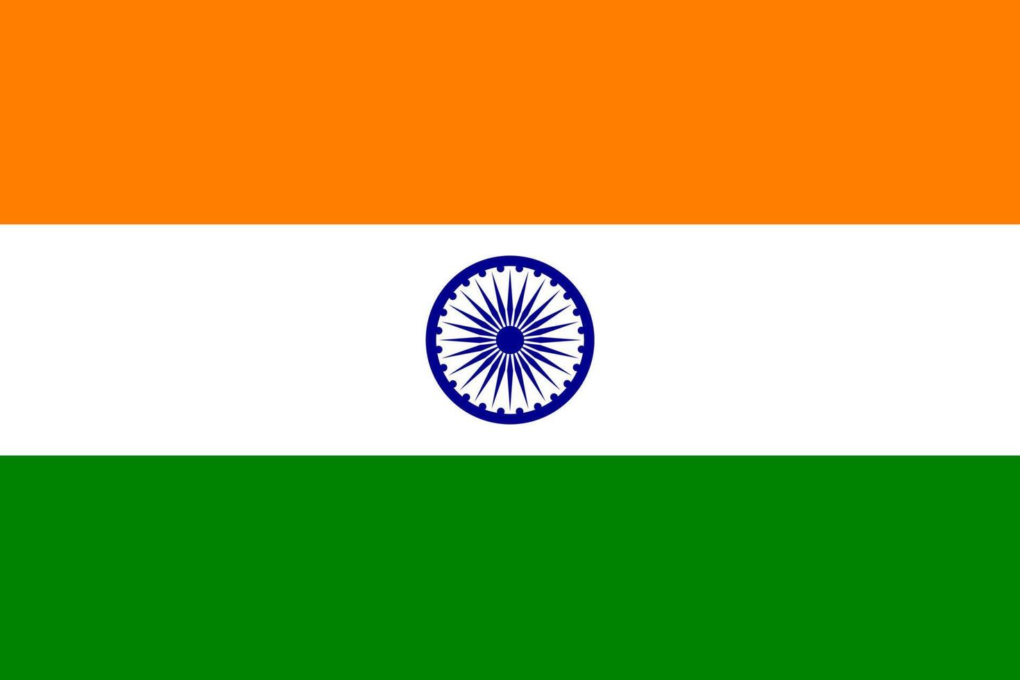 vlag van Indië. symbool van onafhankelijkheid dag, souvenir voetbal spel, knop taal, icoon. vector