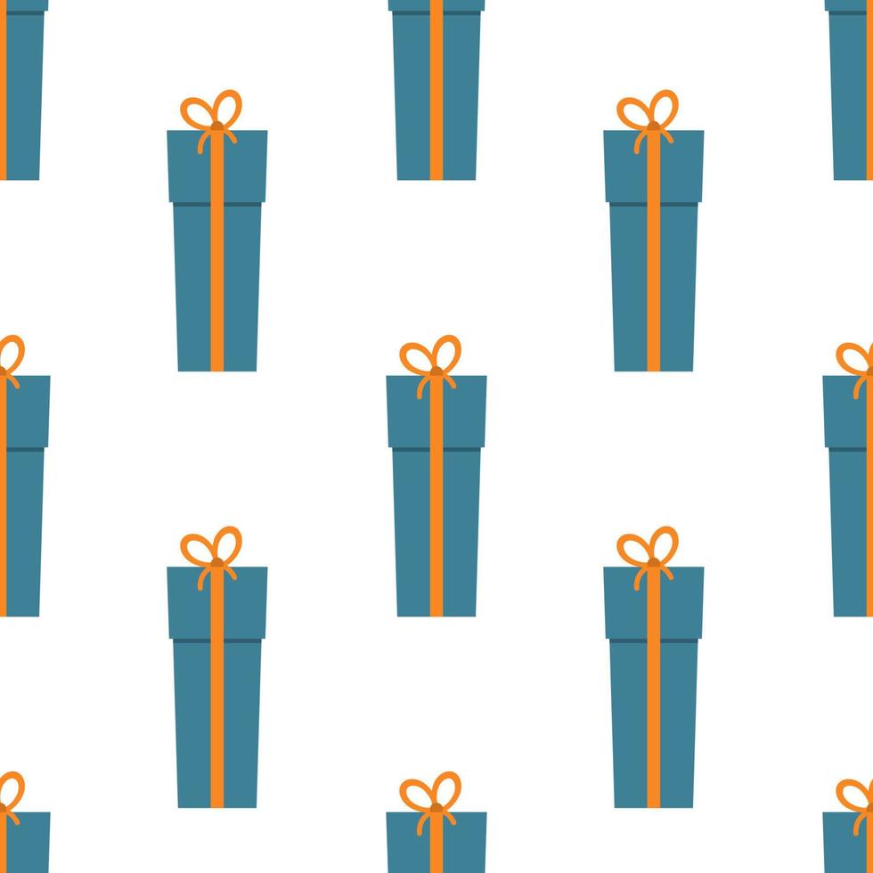 naadloos patroon met geschenk dozen Aan wit achtergrond. vector illustratie
