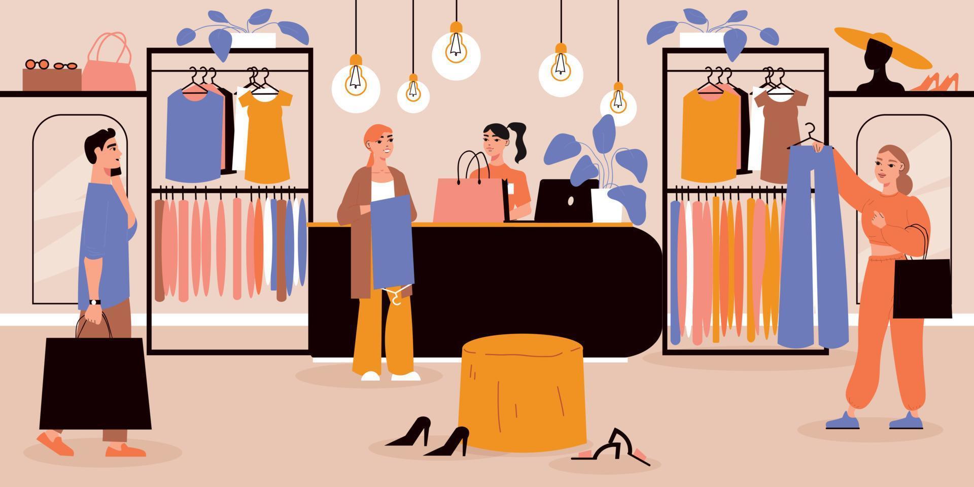 modieus winkel illustratie vector