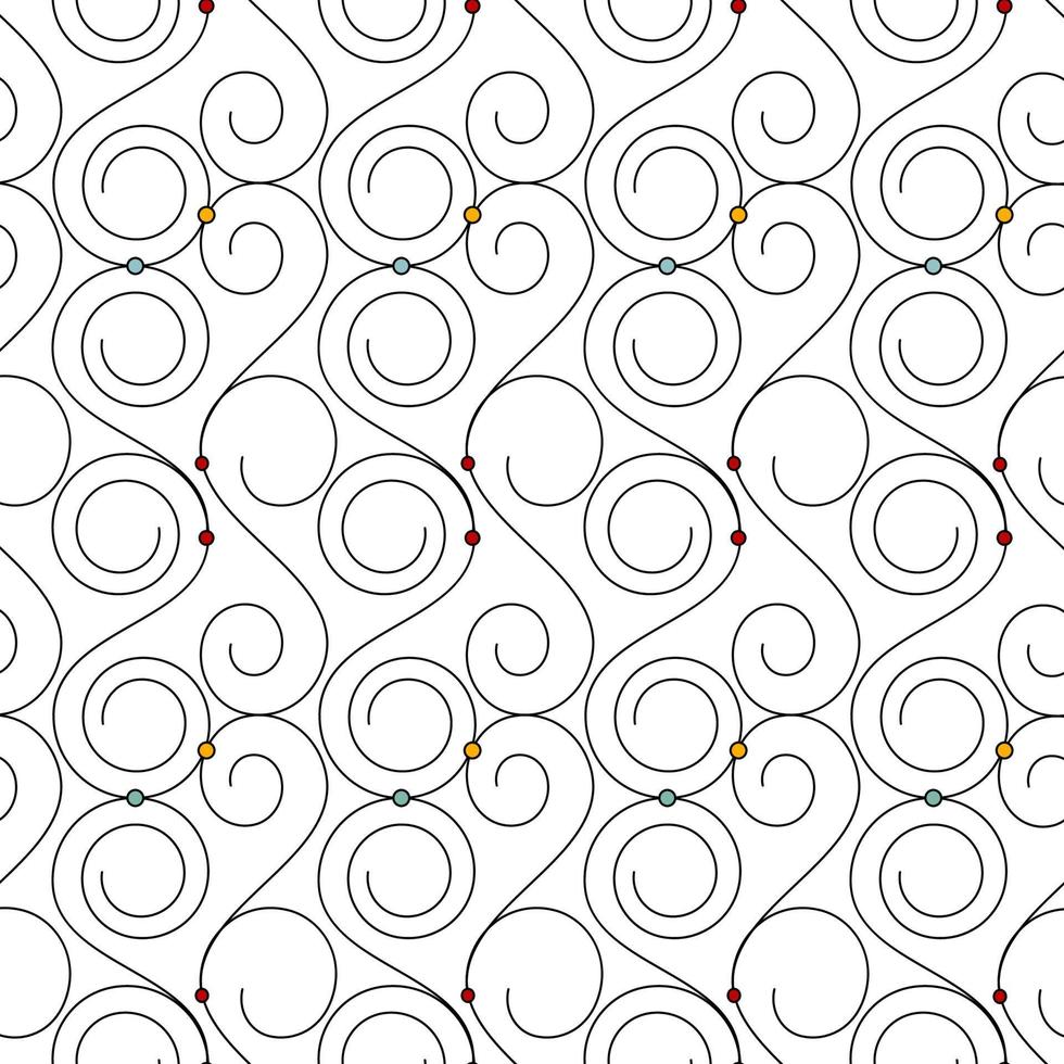 prima wijnoogst lijn naadloos patroon vector