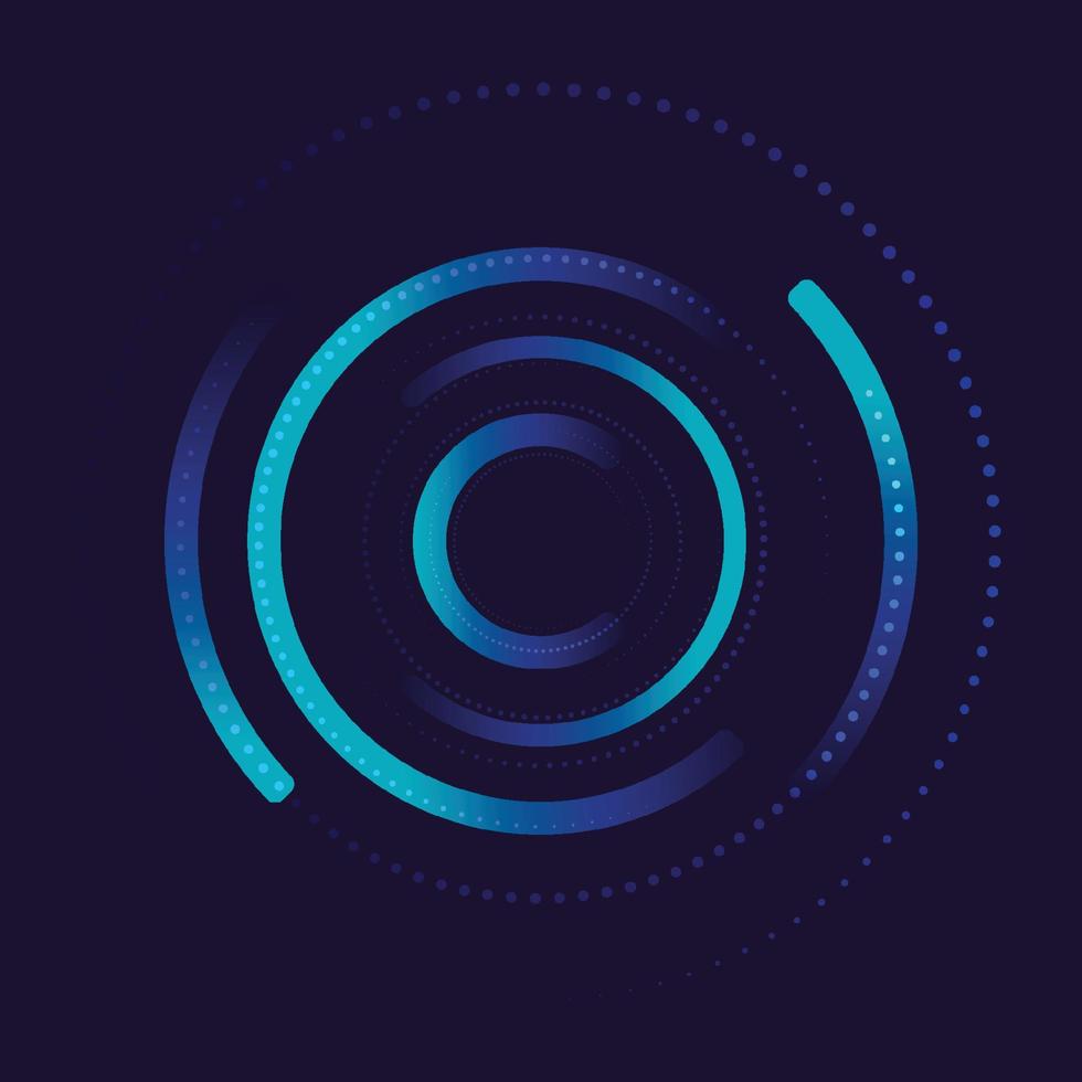creatief verbinding icoon logo ontwerp. circulaire netwerk gegevens. meetkundig structuur punt en lijn verbinding. vector illustratie