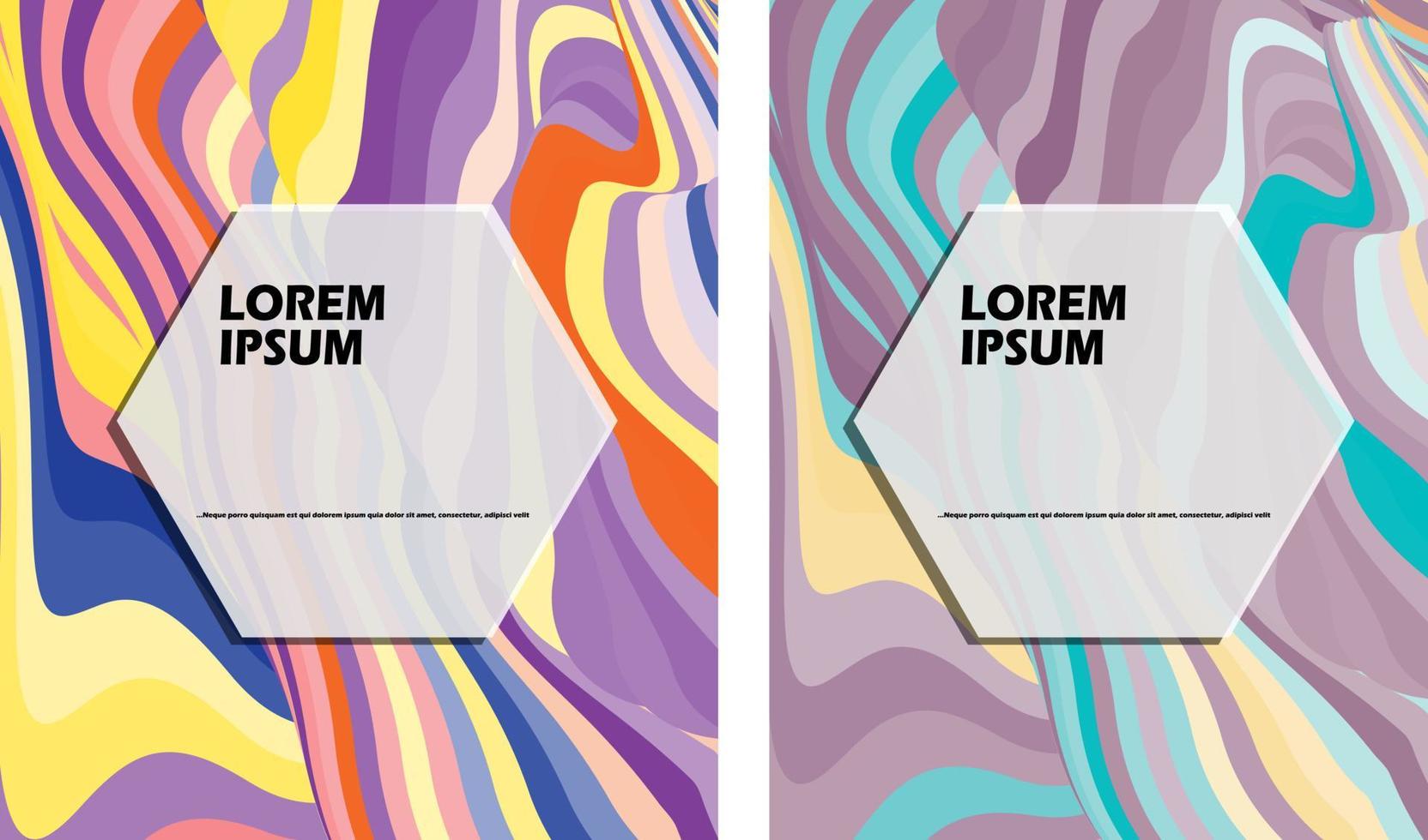 kleurrijk abstract vloeistof en vloeistof vorm voor banier en brochure ontwerp vector