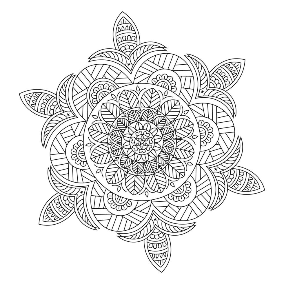 abstract mandala ontwerp van decoratief ronde elementen. oosters vector illustratie met ronde ontwerp element