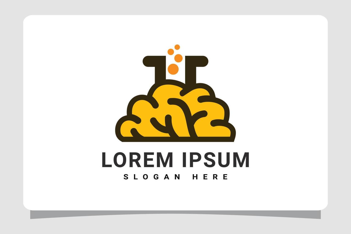 hersenen laboratorium logo sjabloon ontwerp inspiratie vector