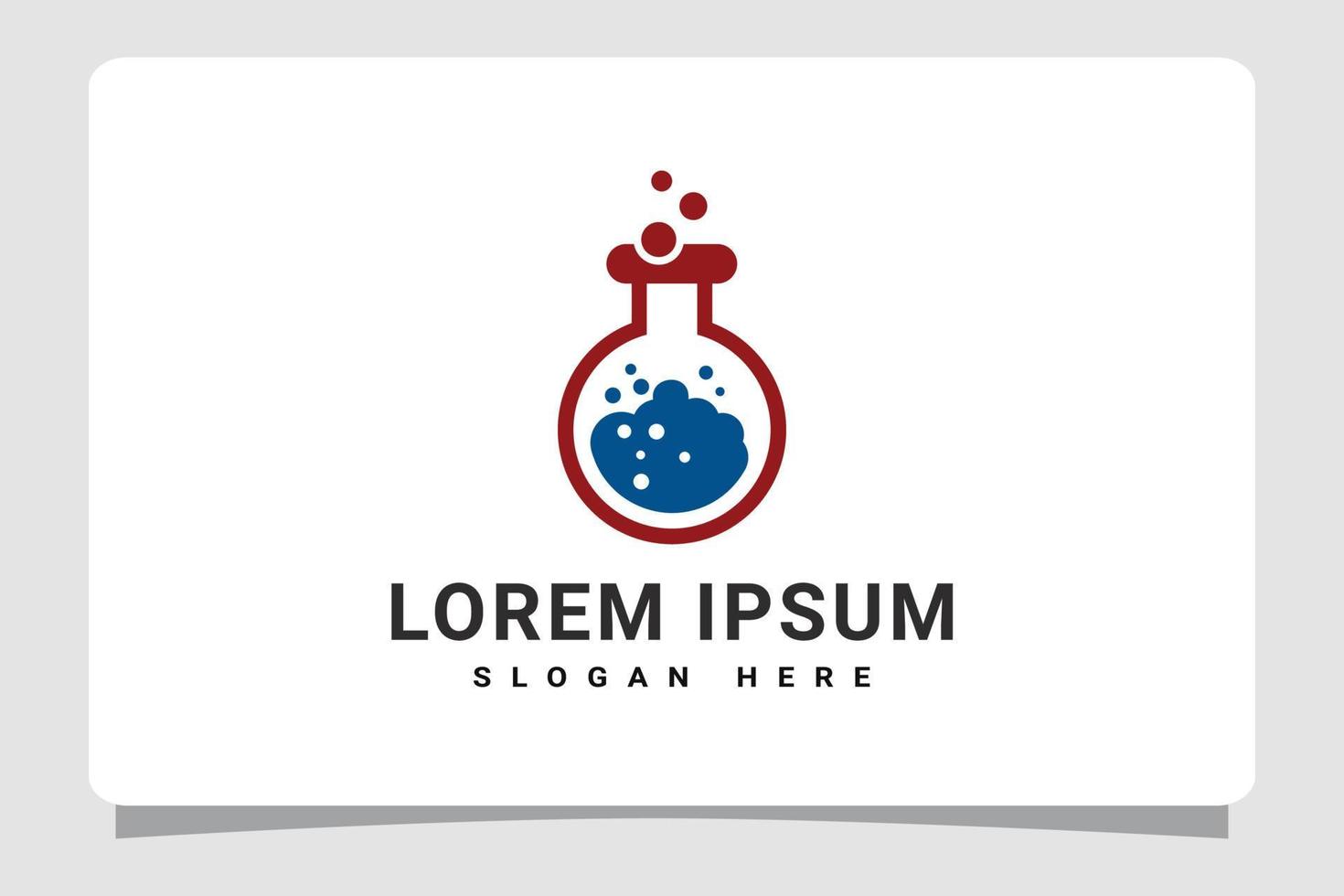 wetenschap laboratorium logo sjabloon ontwerp inspiratie vector