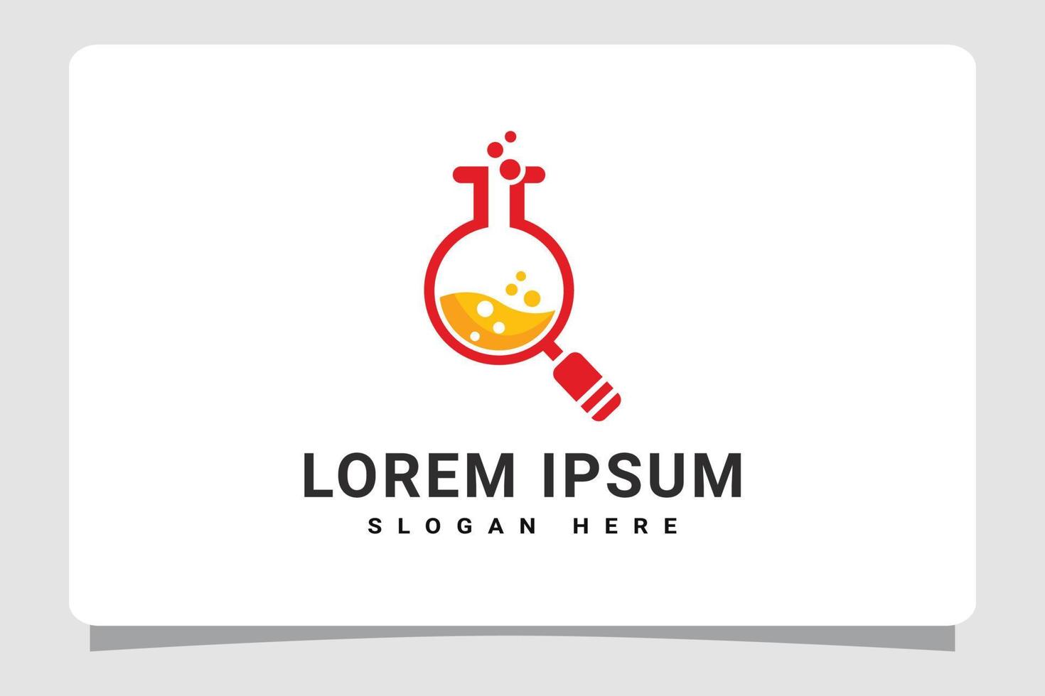 wetenschap laboratorium logo sjabloon ontwerp inspiratie vector