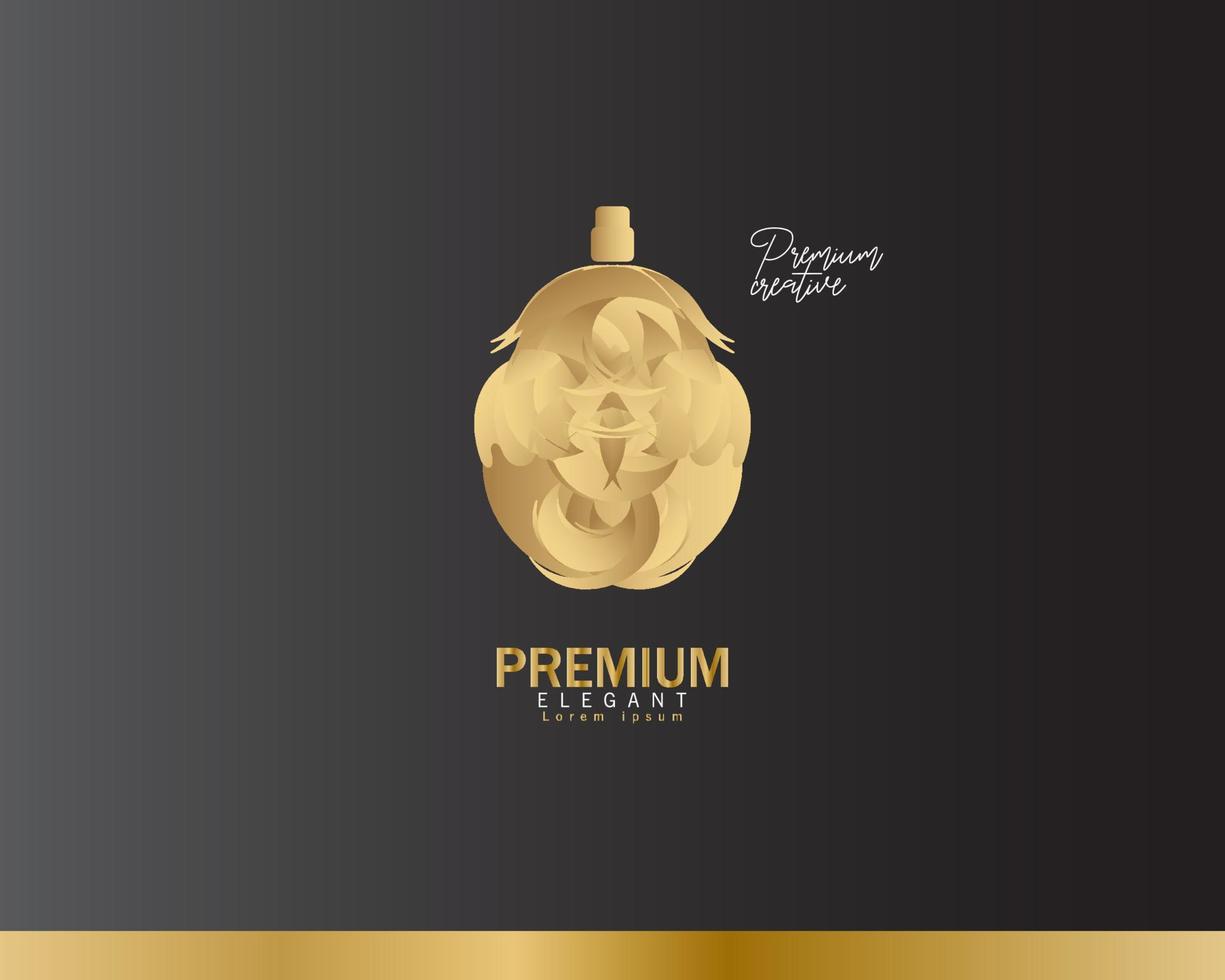 luxe parfum logo ontwerp sjabloon vector