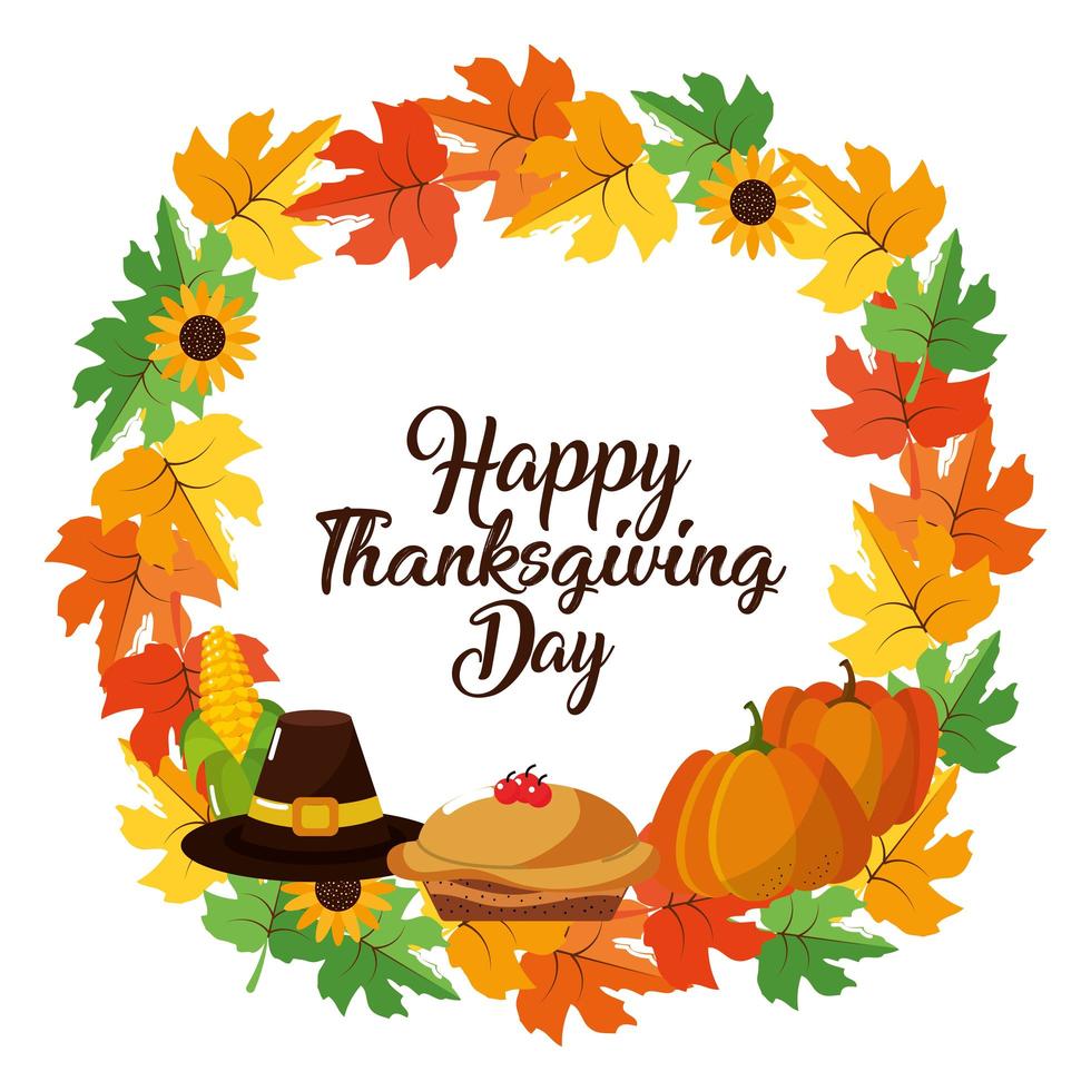 gelukkige thanksgiving day banner vector