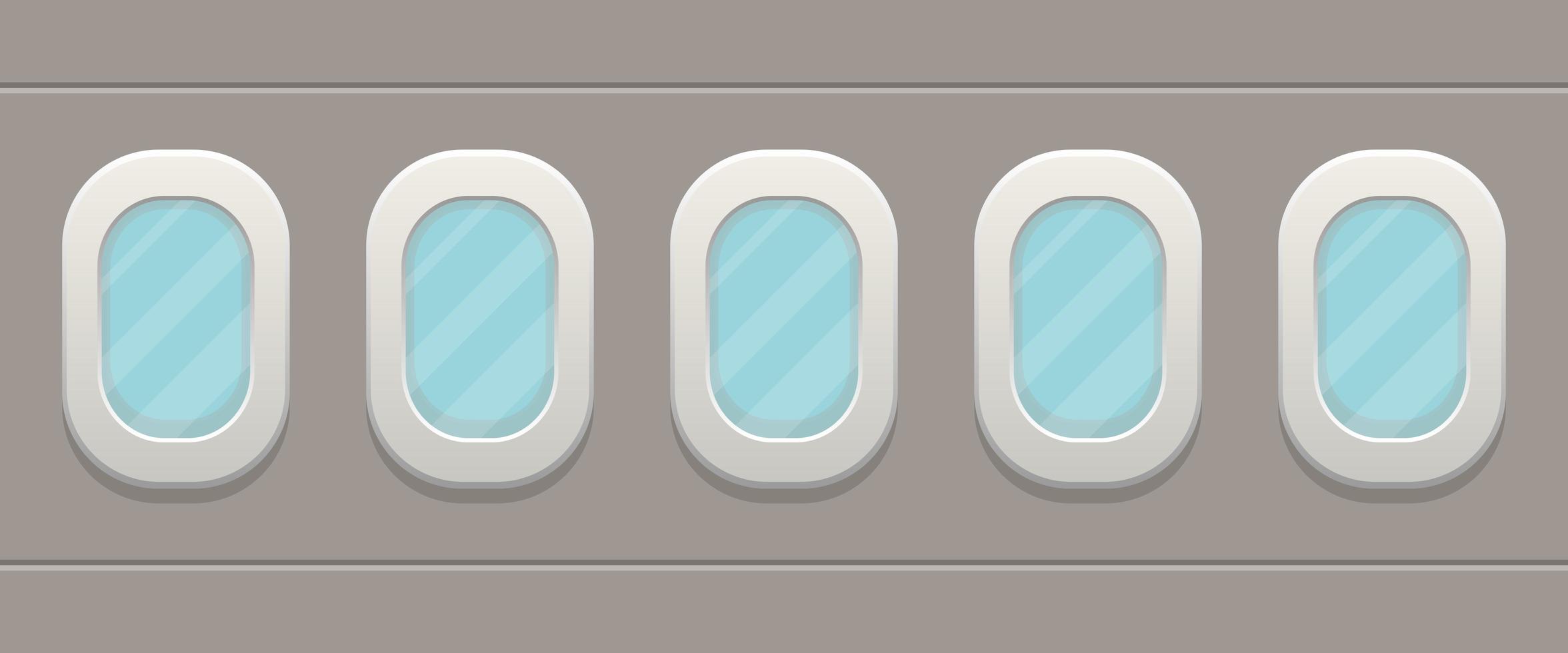 vliegtuig windows ontwerp vector