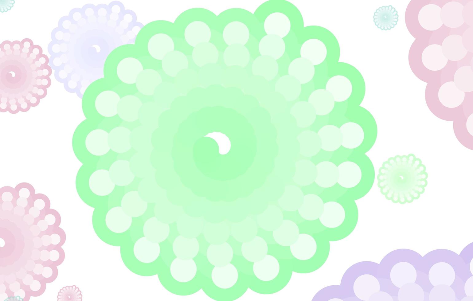 pastel abstract afgerond fractal patroon vector