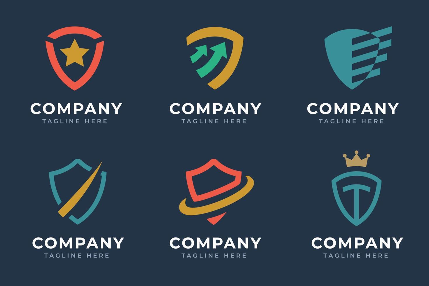 schild logo set vector