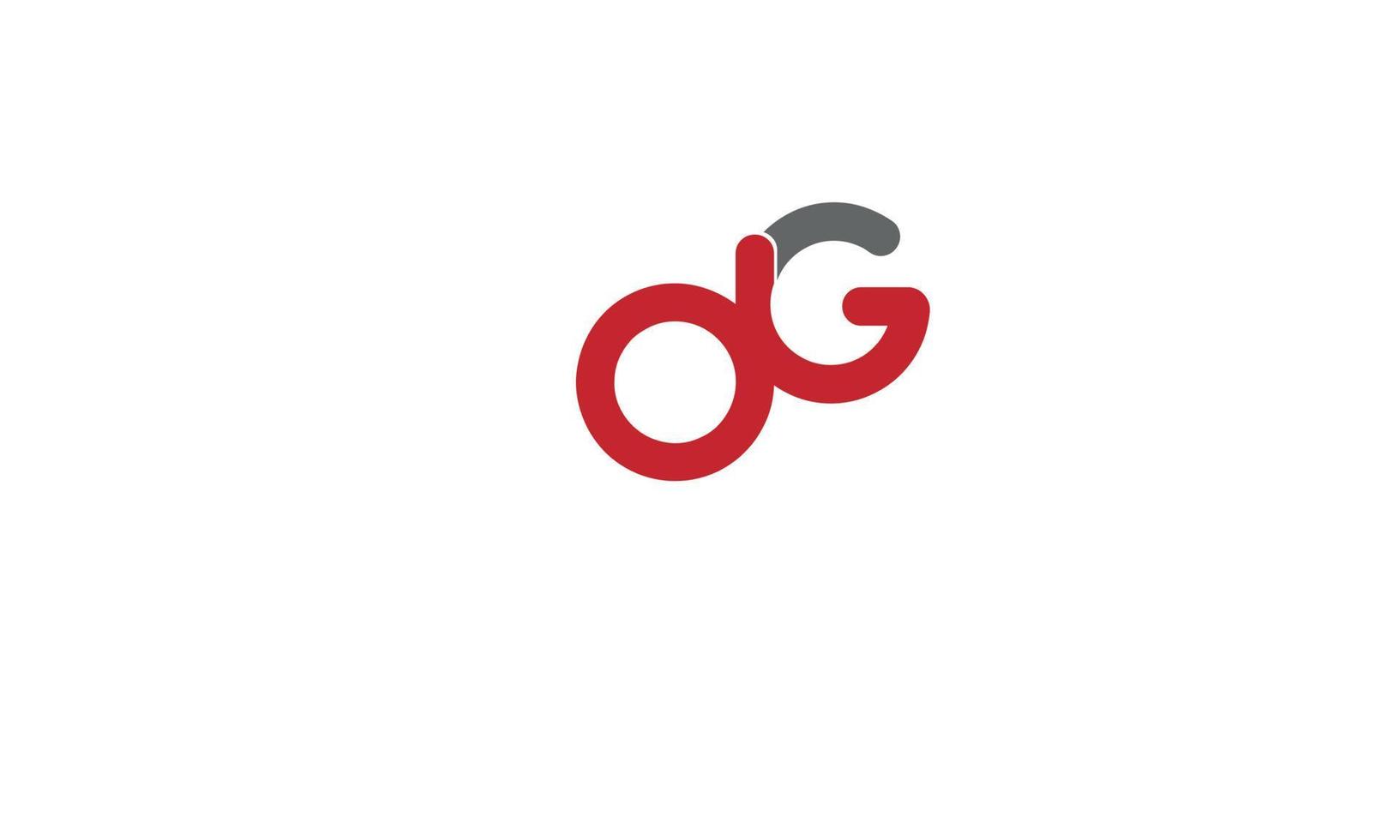 alfabet letters initialen monogram logo dg, gd, d en g vector