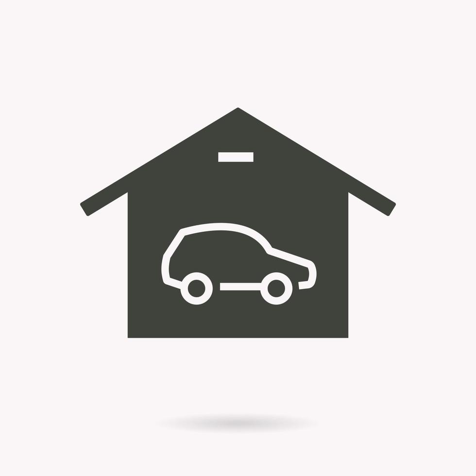 garage auto icoon. vector illustratie voor grafisch en web ontwerp.