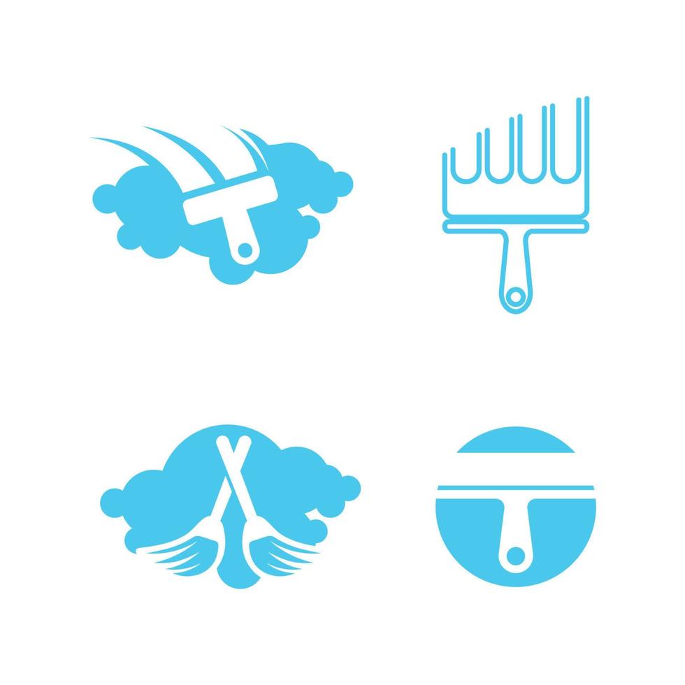 schoon ontwerp icoon teken en logo ontwerp vector illustratie