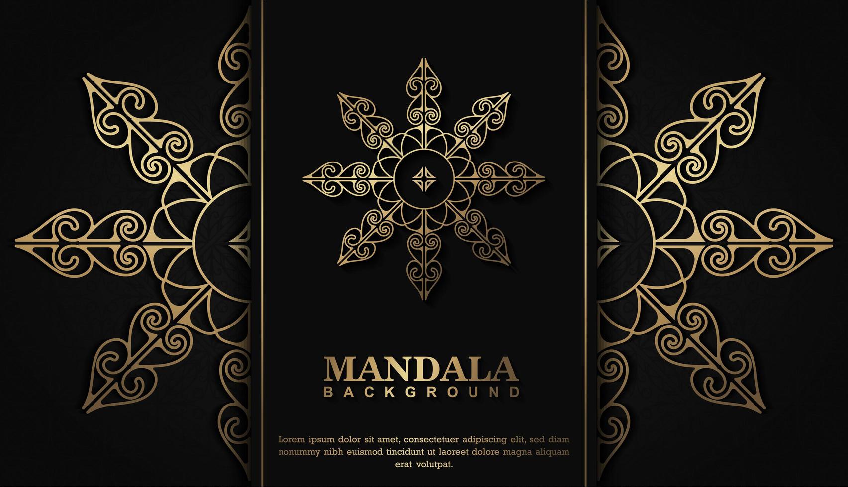 luxe mandala-ontwerp vector