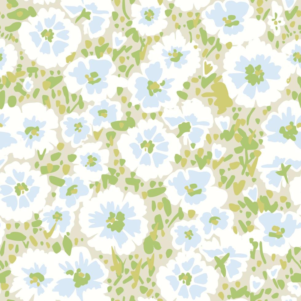 vector bloem illustratie met pastel kleur naadloos herhaling patroon