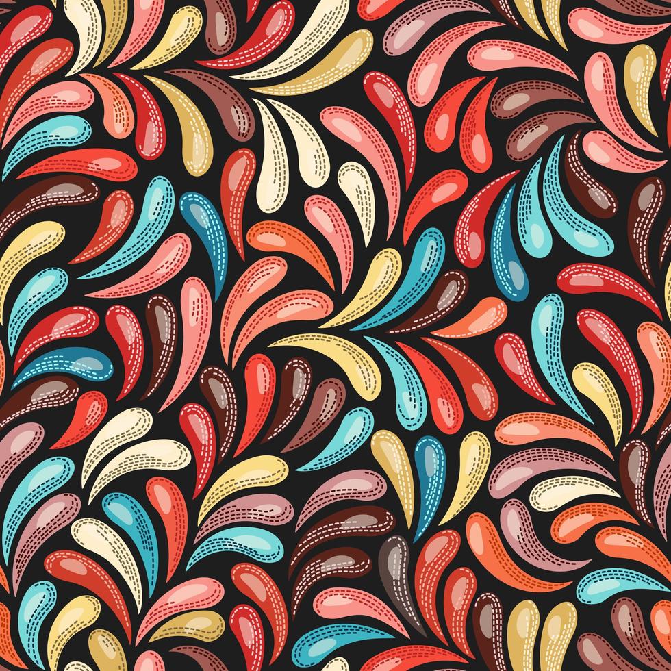 abstract kleurrijk druppelvormpatroon vector