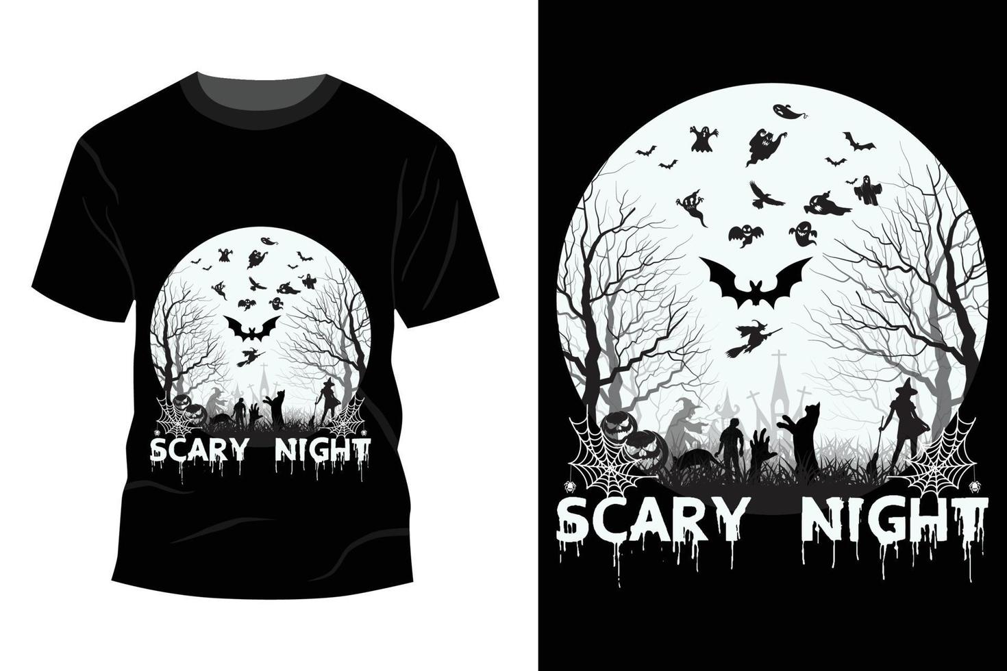 halloween t-shirt ontwerp vector