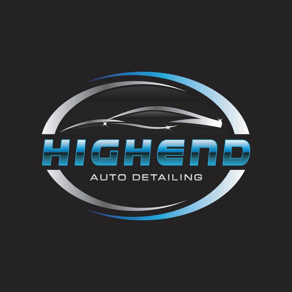 modern verfijnd auto auto detail logo ontwerp sjabloon vector