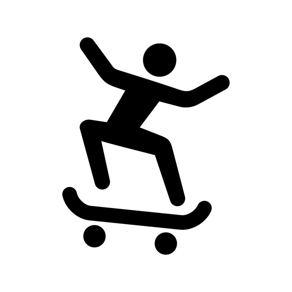 skateboard vector pictogram