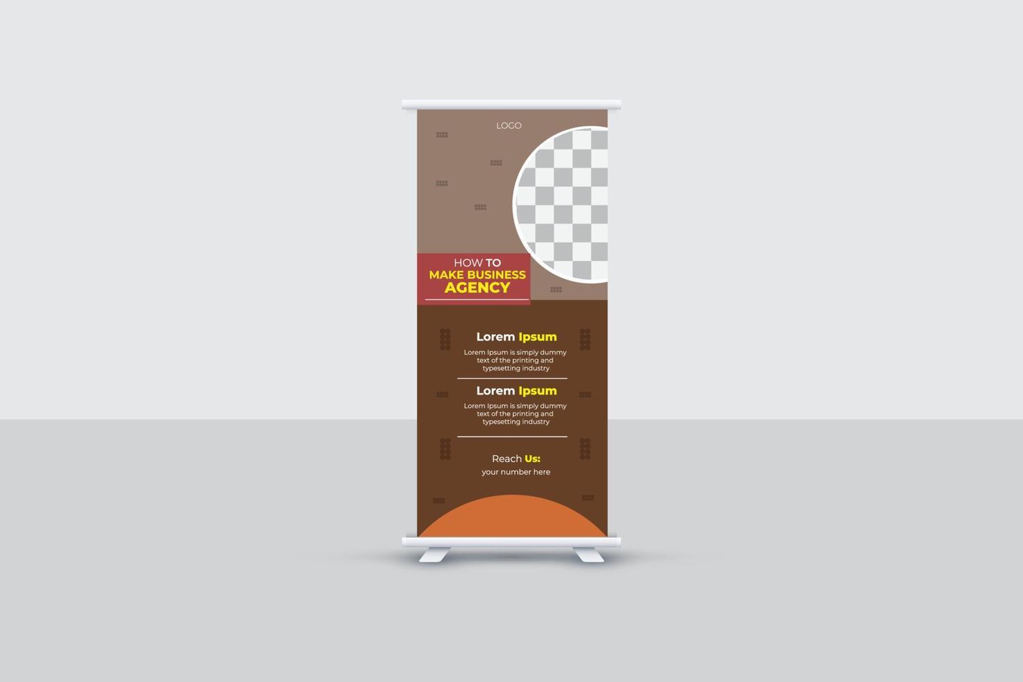 zakelijke roll-up banner vector