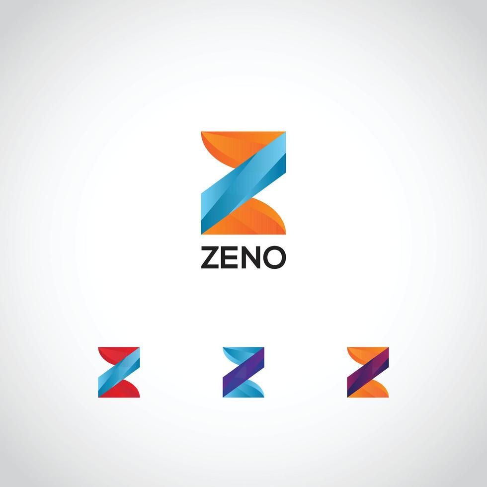 abstract kleurrijk z brief logo teken symbool icoon vector