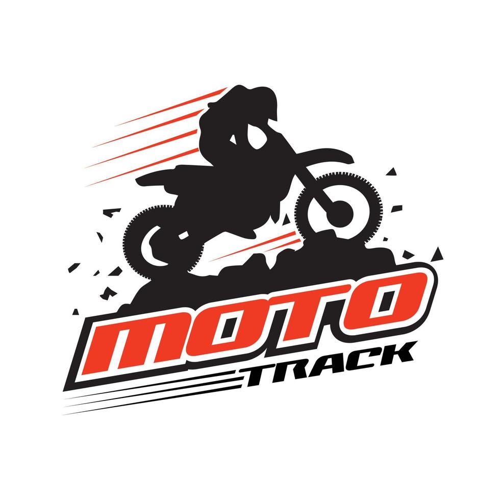 motorfiets spoor bijhouden logo teken symbool icoon vector