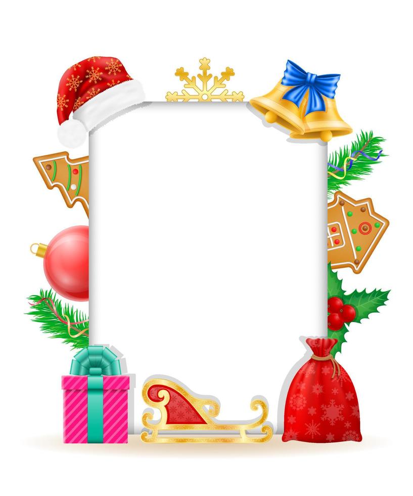 Kerstmis en nieuw jaar banier ontwerp vector illustratie geïsoleerd Aan wit achtergrond