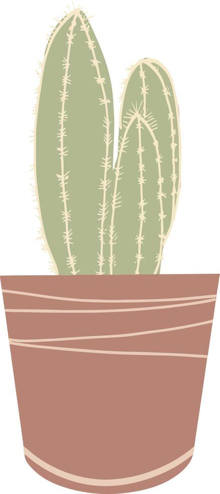 esthetisch binnen- fabriek cactus kamer decoratie illustratie vector