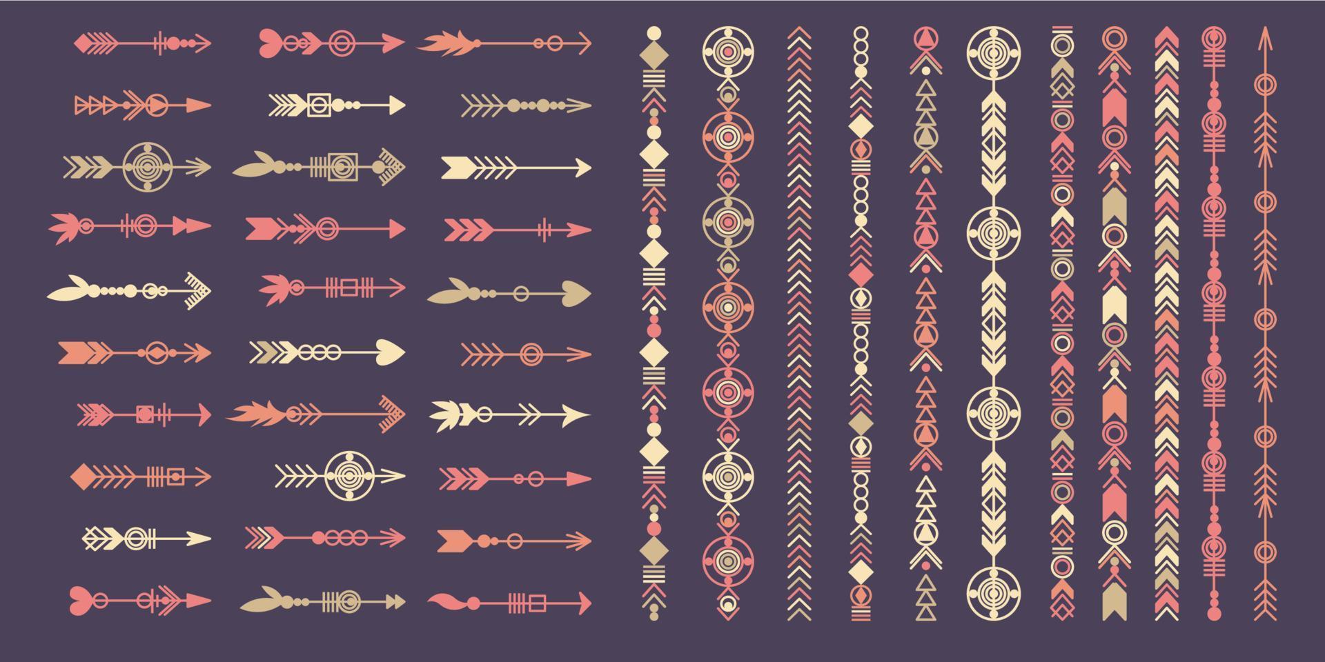 tribal pijl set. vector